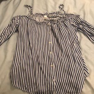 🍍Mahina striped off shoulder top